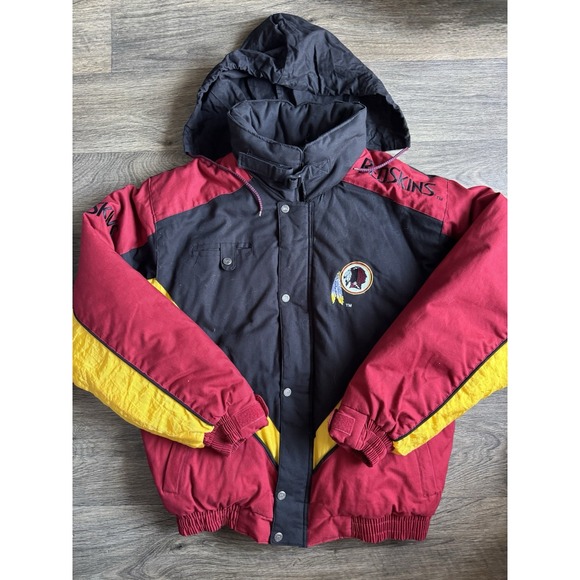 Vintage Washington Redskins NFL Fat Goose Puffer Coat Jacket Size Large - Picture 3 of 14